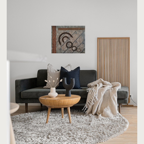 tableau abstrait nostalgie