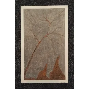tableau contemporain texturé